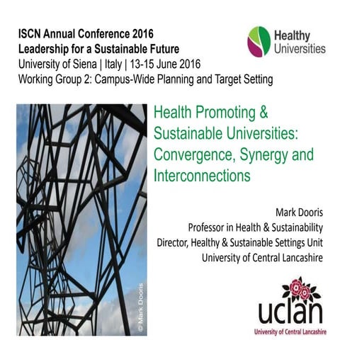 ISCN 2016: Working Group 2: Campus-wide Planning and Target Setting