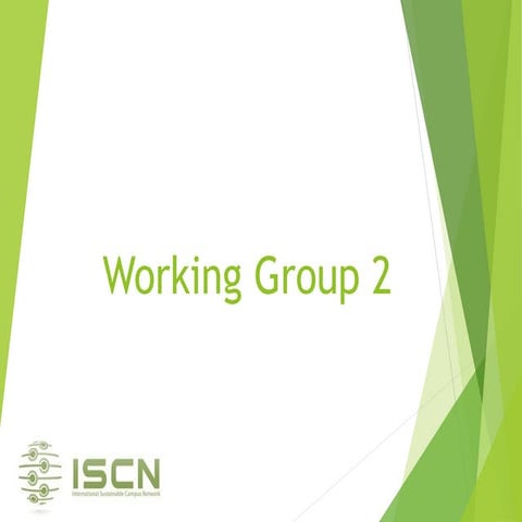 2014 ISCN Working Group 2: Key Findings