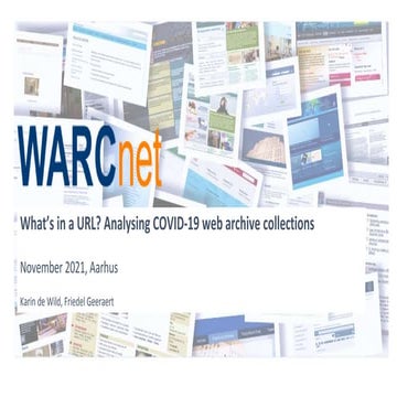 What’s in a URL? Analysing COVID-19 web archive collections