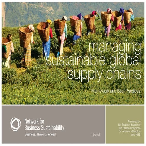Managing Sustainable Global Supply Chains