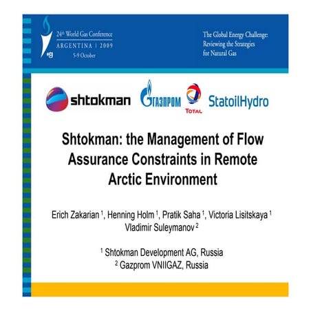 Wgc 2009 shtokman flow assurance no_backup