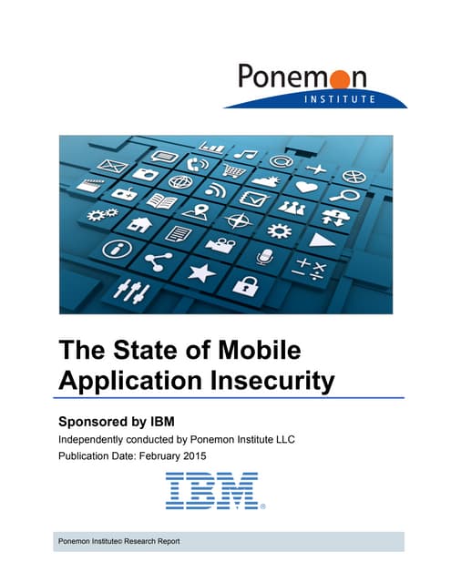Ponemon Institute Research Report