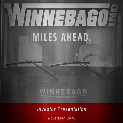 WGO Investor Presentation November 2016