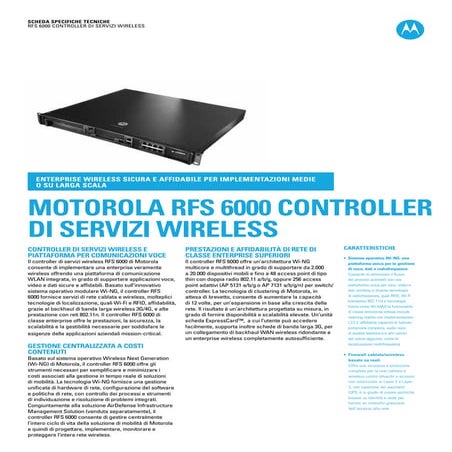 Rfs6000 datasheet