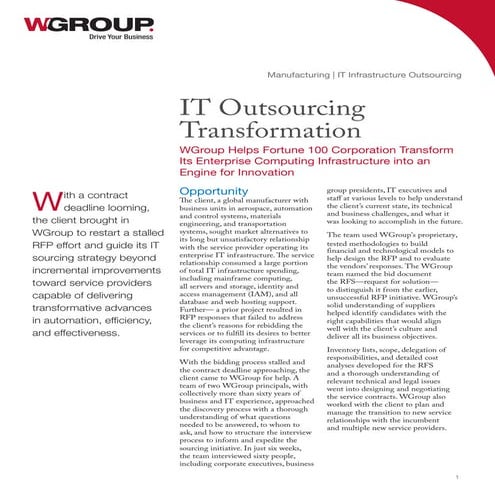 IT outsourcing transformation 
