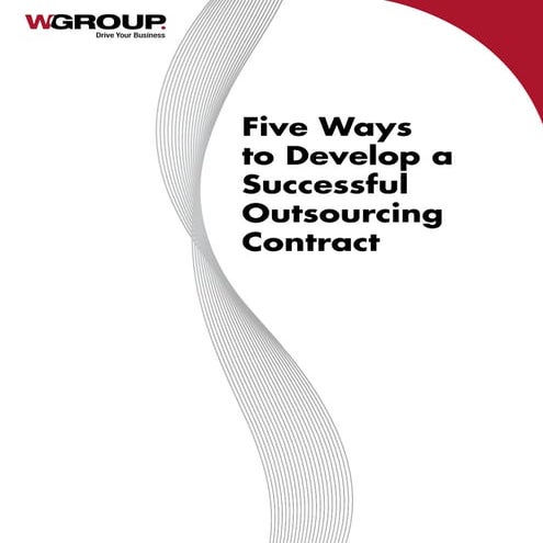 Five ways to develop a successful outsourcing contract