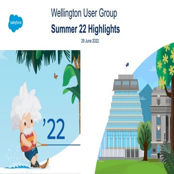 Wellington Salesforce User Group - Summer 22 Release