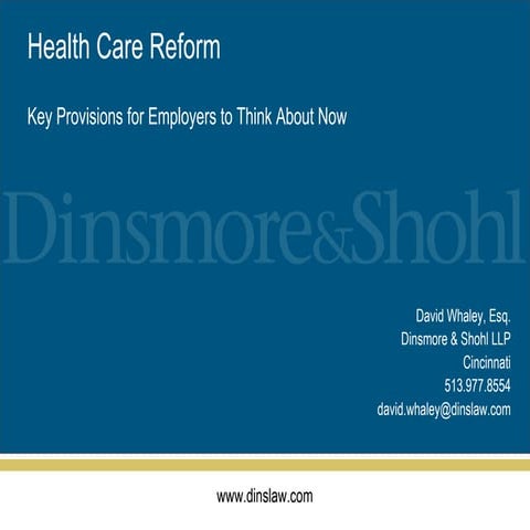 The Affordable Health Care Act