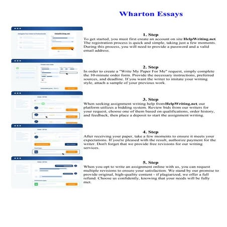 Wharton Essays