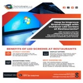 What are the Benefits of LED Screens for Restaurants?