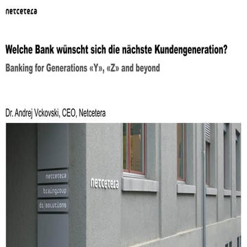 Welche Bank wünscht sich die nächste Kundengeneration