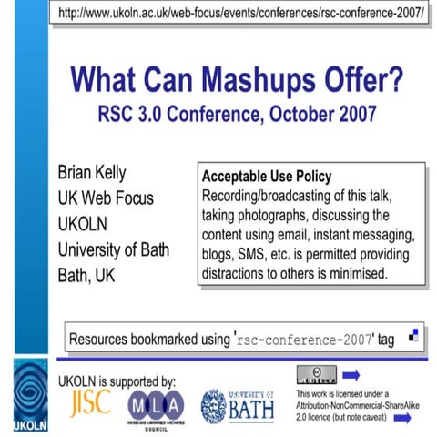 What Can Mashups Offer?