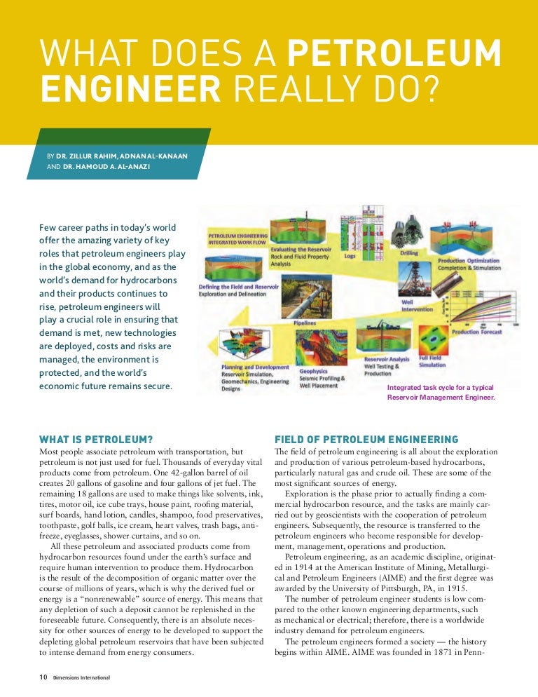What does a petroleum engineering really do?