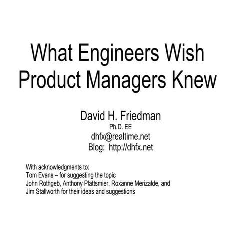 What engineers-wish-product-managers-knew
