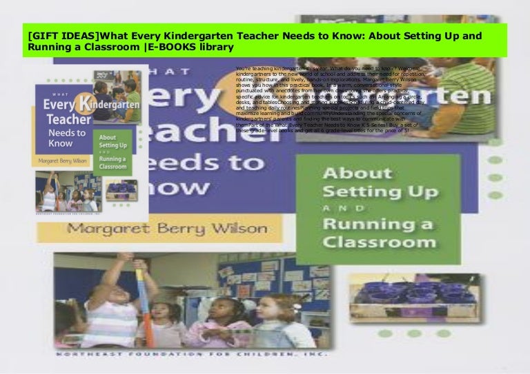 [GIFT IDEAS]What Every Kindergarten Teacher Needs to Know About Sett…