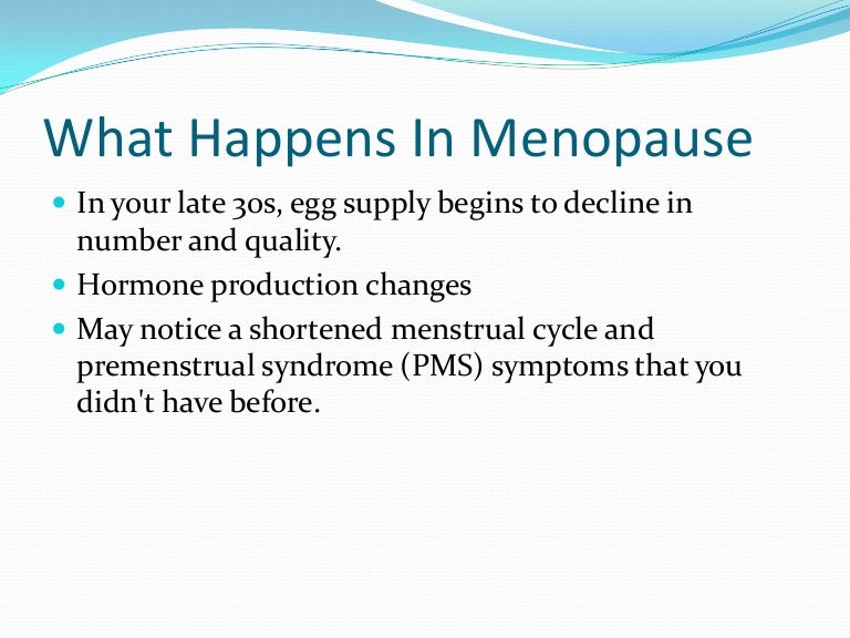 What Happens In Menopause