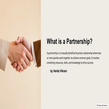 What is basically Partnership & importance