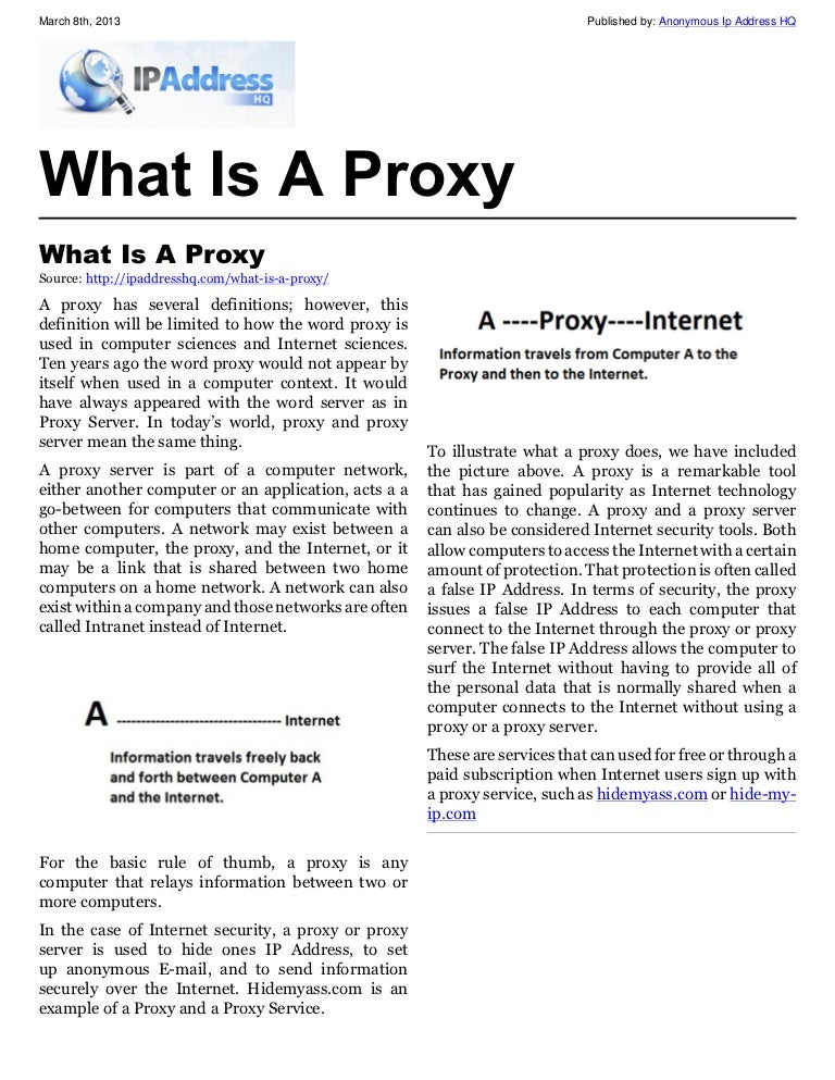 What Is A Proxy