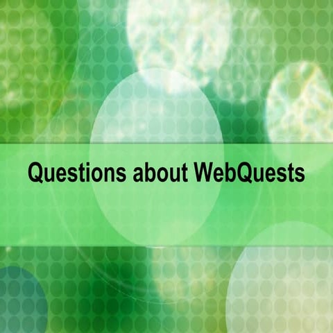 Web Quest Rubric