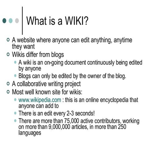 What Is A Wiki