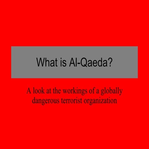 Al qaeda ppt | PPT