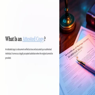 What is an Attested Copy? Definition, Use Cases & Legal Standing