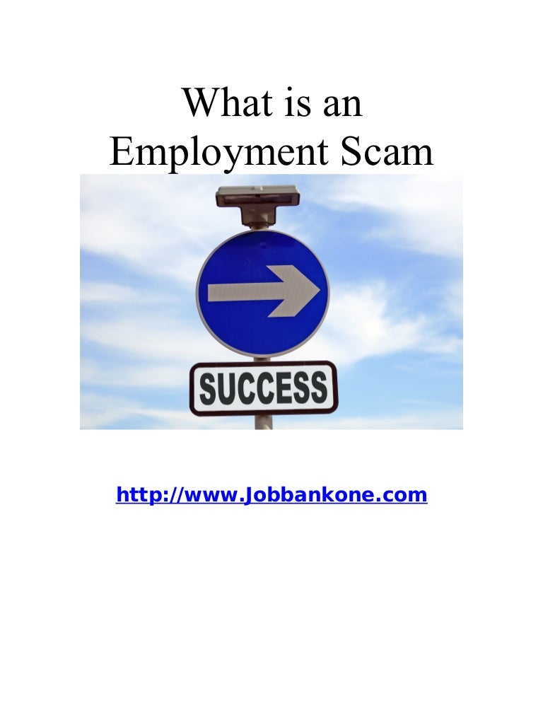 What Is An Employment Scam