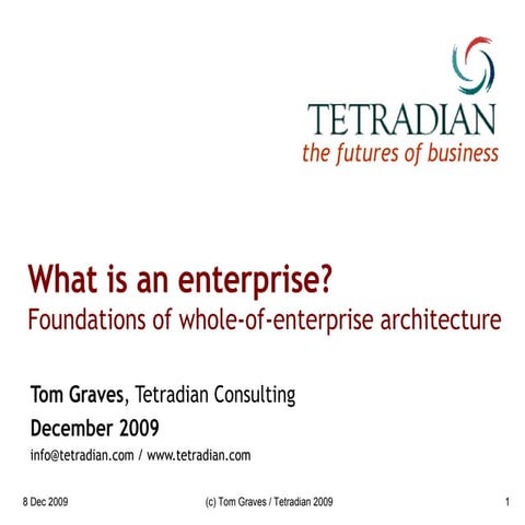 What Is An Enterprise? | PPT