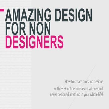 Producing visual design presentation for non designers | PDF