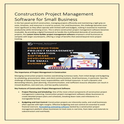 What is Digital Construction Estimating Software