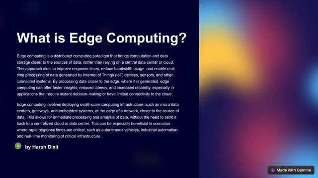 What-is-Edge-Computing power point presentation