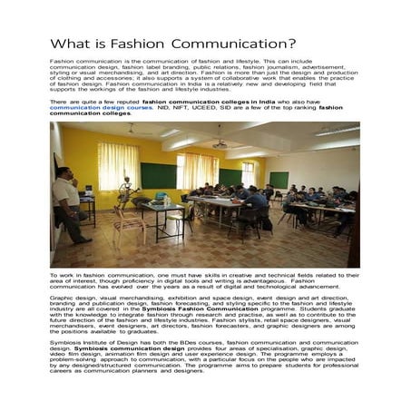 What Is Fashion Communication 