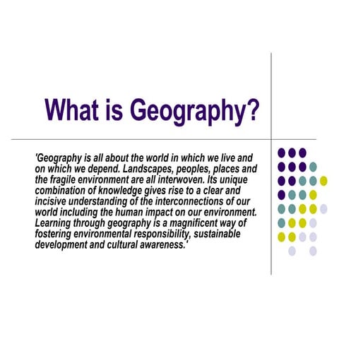 What Is Geography