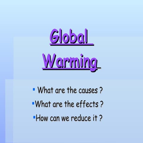 What Is Global Warming Jl
