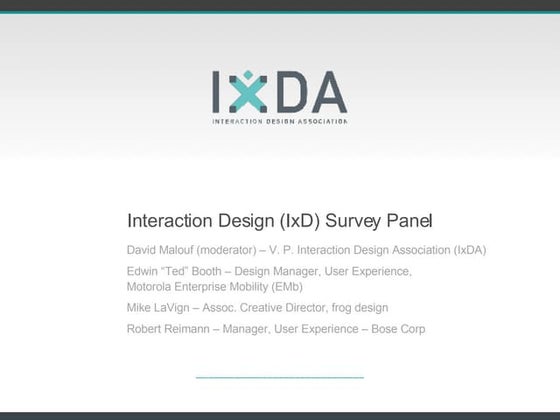 What is interaction design (IxD) | PPT