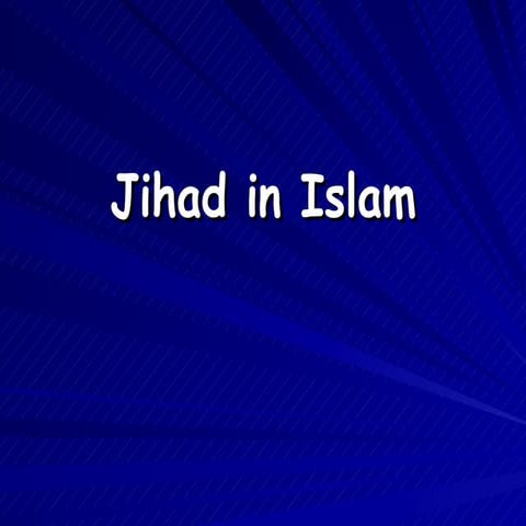 What is Jihad?