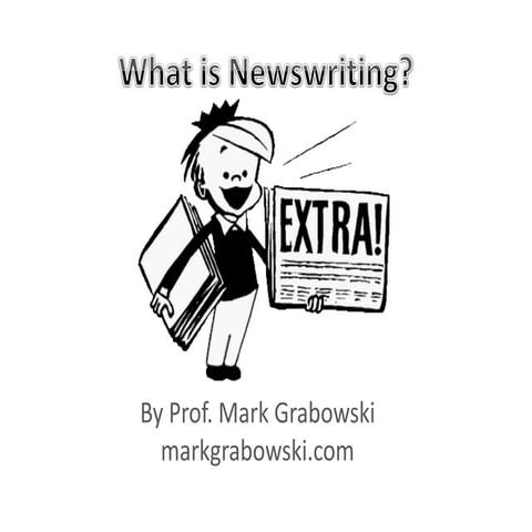 What is newswriting