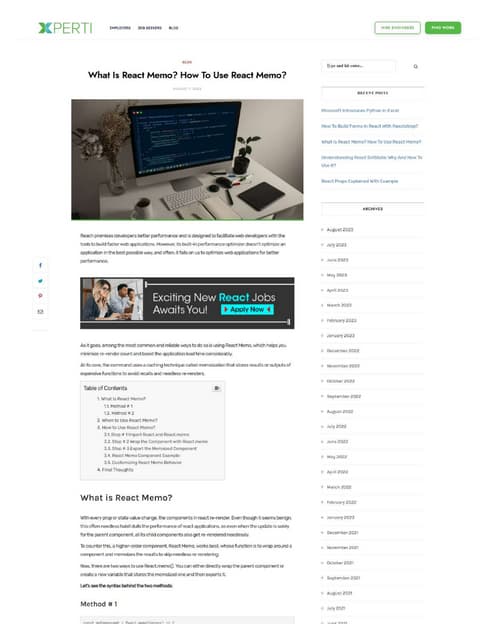 What Is React Memo? How To Use React Memo?