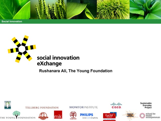 What Is Social Innovation Exchange