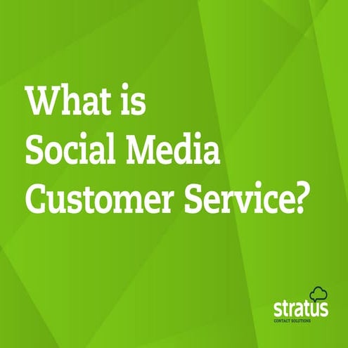 What is Social Media Customer Service?