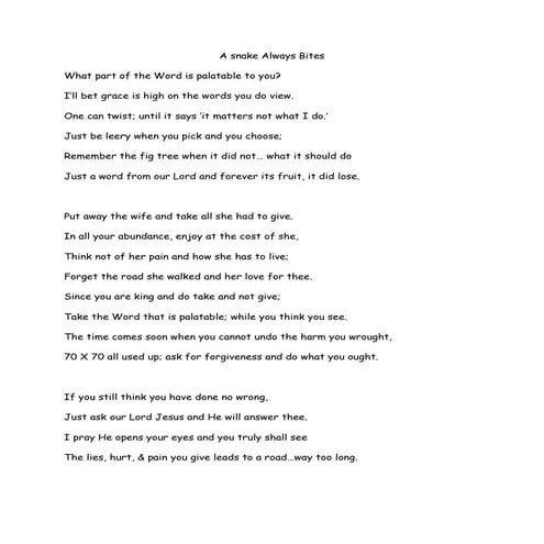 What Part Of The  Word Is Palatable To You