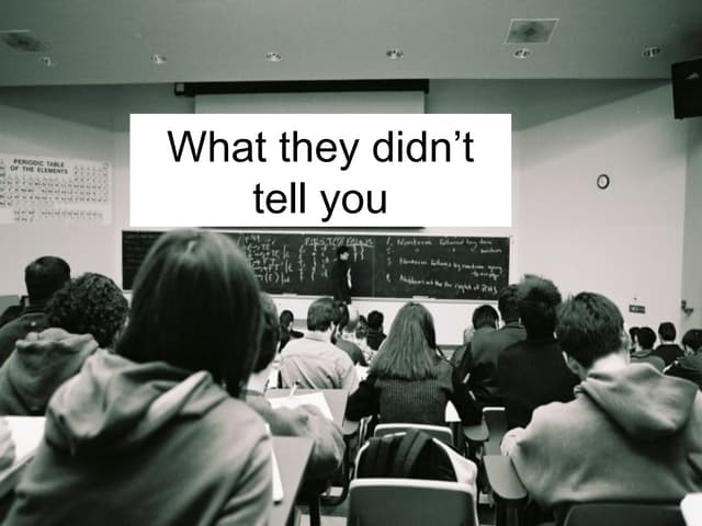 What they didnt tell you about teaching