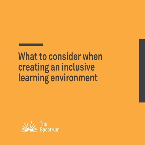 What to Consider When Creating an Inclusive Learning Environment | PDF