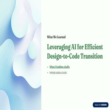 Mastering Design-to-Code Transition with AI Precision