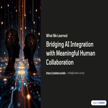 Integrating AI with Meaningful Human Collaboration