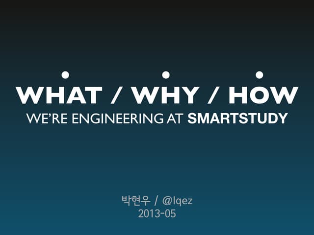 WHAT / WHY / HOW WE’RE ENGINEERING ...