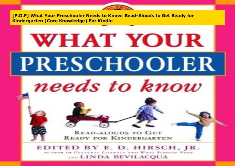 [P.D.F] What Your Preschooler Needs to Know ReadAlouds to Get Ready…