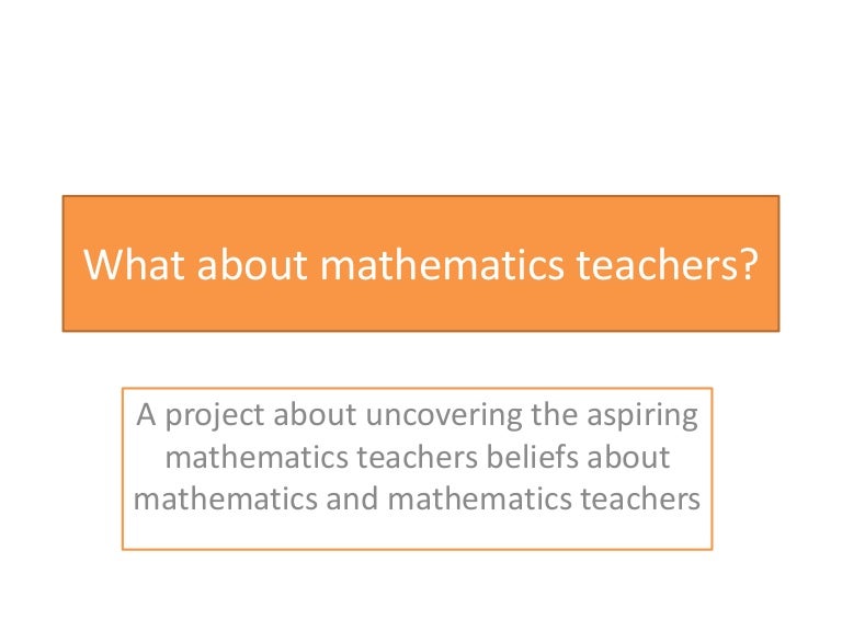 Math Teachers What About Math Teachers 