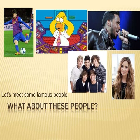 What about these people? Describing people. 