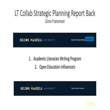 What Academic Literacies Writing Programme does & Open Education Influencers ...